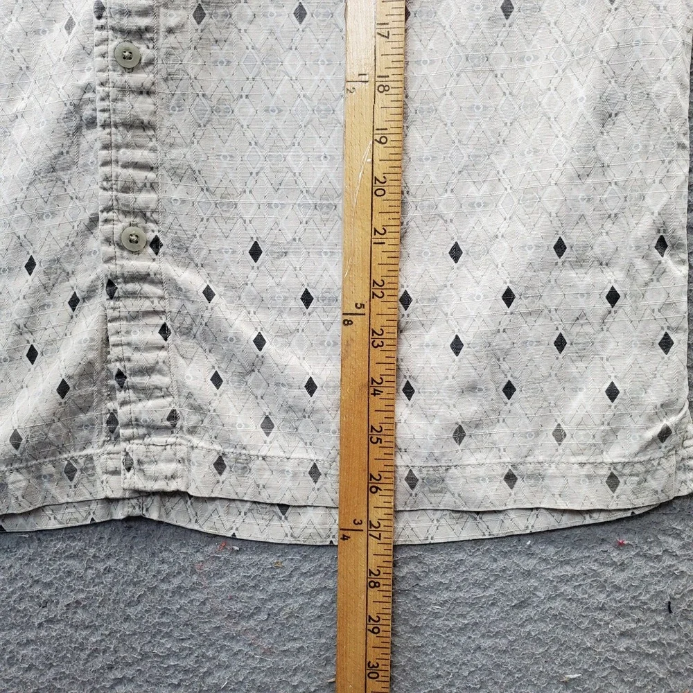 The North Face Shirt Men's‎ M Multi Geometric Chest Pocket Button Down Collared